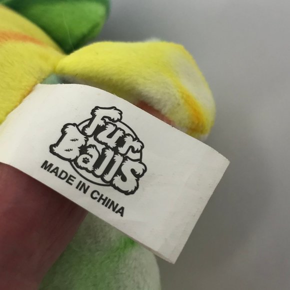 Fur Balls Kipp Brothers Plush Cat Tie Dye Tabby 5" - Picture 6 of 7